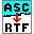 AscToRTF 2.0 32x32 pixels icon