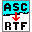 AscToRTF 2.0 AscToRTF 2.0 32x32 pixels icon
