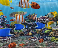 3D Fish School Screensaver Скриншот 0