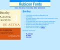 Bentley Font Type1 Скриншот 0