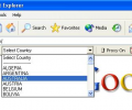 Country Choice Anonymous Proxy Bar Screenshot 0