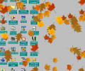 Falling Autumn Leaves Screensaver Скриншот 0