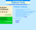 Frobisher Condensed Font TT Скриншот 0