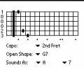 Guitar Capo Assistant - PalmOS Edition Screenshot 0