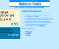 Hilbert Condensed Font TT Скриншот 0