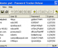 Password Tracker Deluxe Скриншот 0
