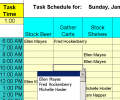 Daily Shifts and Tasks for 25 Employees Скриншот 0