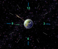 7art Earth Clock ScreenSaver Скриншот 0