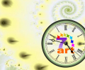 7art Mirror Clock ScreenSaver Скриншот 0