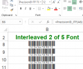 PrecisionID Interleaved 2 of 5 Fonts Скриншот 0