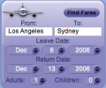 AirCompare Yahoo! Widget Скриншот 0