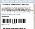 TechnoRiver Free Barcode Software Component Скриншот 0