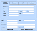 Excel Billing Statement Template Software Скриншот 0