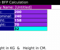 BlackBerry US Army Body Fat % Calculator Скриншот 0
