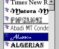 Font List & Combo ActiveX Screenshot 0