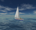 Sea Yacht Cruise 3D Screensaver Скриншот 0