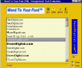 Word To Your Font (TM) Скриншот 0