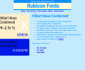 Hilbert Neue Condensed Font TT Screenshot 0