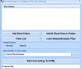 MS Word Export To Multiple HTML Files Software Скриншот 0