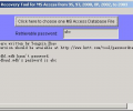 Password Recovery for MS Access Скриншот 0