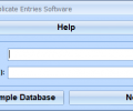 MS Access Delete Duplicate Entries Software Скриншот 0