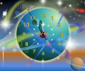Rocket Clock ScreenSaver Скриншот 0