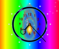 Rainbow Clock ScreenSaver Скриншот 0