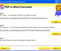 Easy-to-Use PDF to Word Converter Скриншот 0
