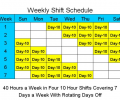 10 Hour Schedules for 7 Days a Week Скриншот 0