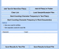 Character and Letter Frequency Count Software Скриншот 0