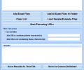 Excel Extract URLs From Multiple Files Software Скриншот 0