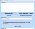 Excel Print Multiple Files Software Скриншот 0
