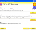 Easy-to-Use PDF to RTF Converter Скриншот 0