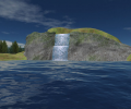 Mountain Lake Waterfall Screensaver Скриншот 0