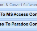 MS Access Paradox Import, Export & Convert Software Скриншот 0
