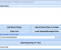 MS Word Export To Multiple Text Files Software Скриншот 0