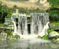 Mayan Waterfall 3D Screensaver Скриншот 0