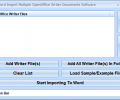 MS Word Import Multiple OpenOffice Writer Documents Software Скриншот 0