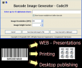 Code39 barcode prime image generator Скриншот 0