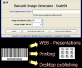 Code93 barcode prime image generator Screenshot 0