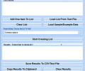 Create Comma Separated List Software Скриншот 0