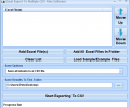 Excel Export To Multiple CSV Files Software Скриншот 0
