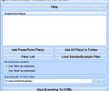 MS PowerPoint Export To Multiple HTML Files Software Скриншот 0