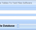 MS Access Export Multiple Tables To Text Files Software Screenshot 0