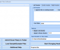 Excel Add Headers and Footers To Multiple Files Software Скриншот 0