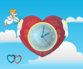 Cupid Clock screensaver Скриншот 0