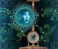 Sky Mandala Clock screensaver Скриншот 0