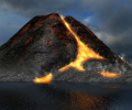 Active Volcano 3D Screensaver Скриншот 0