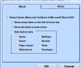 MS Word 2007 Ribbon To Old Classic Menu Toolbar Interface Software Скриншот 0