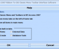 MS Access 2007 Ribbon To Old Classic Menu Toolbar Interface Software Скриншот 0